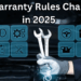 Car Warranty Rules Changing in 2025 – New Coverage Explained